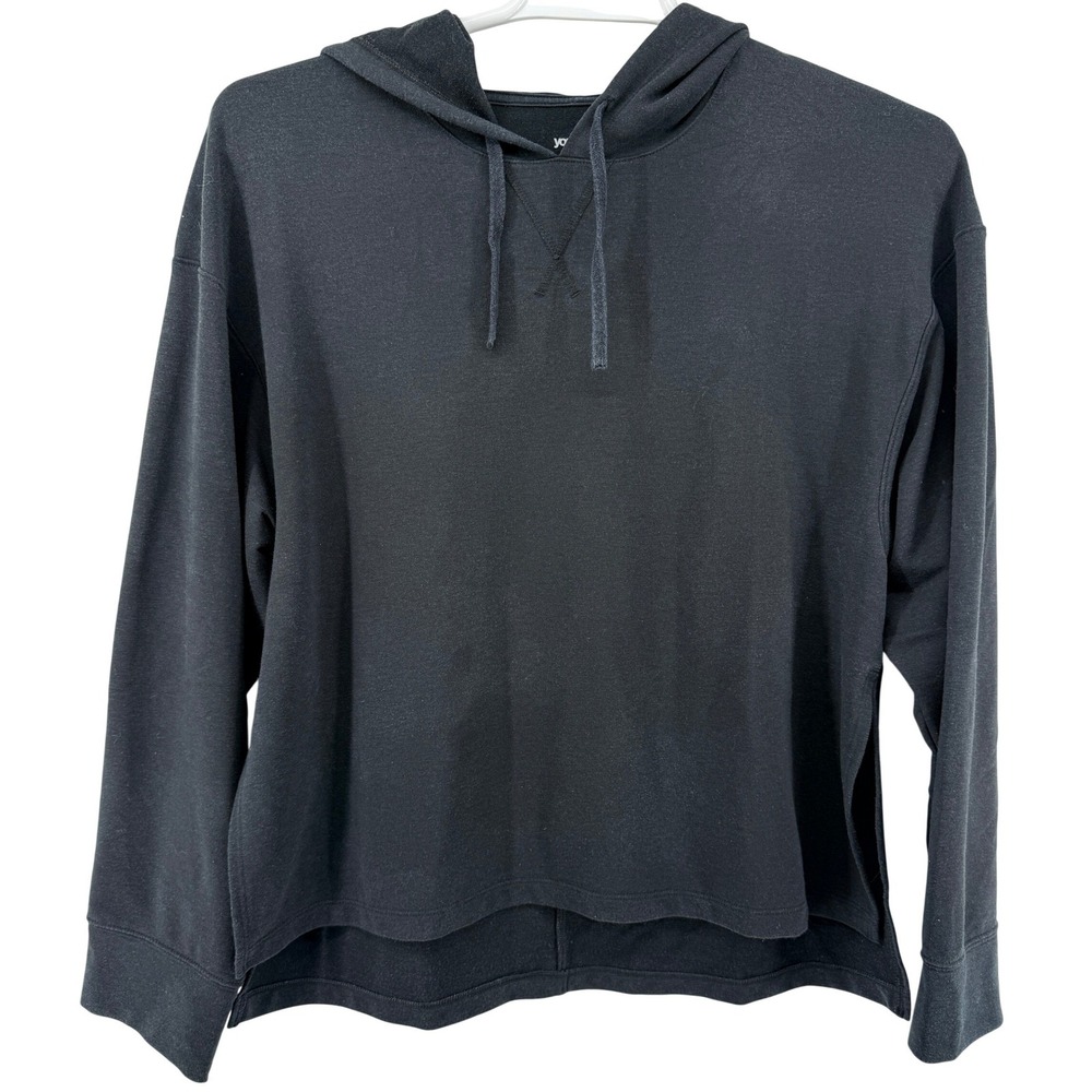 Nike Hoodie Womens Small Black Yoga Dri-FIT Pullover Side Vent CZ2219-010‎